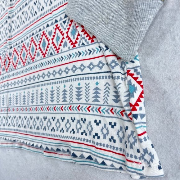 CUDDL DUDS Womens XXL Nordic Fair Isle Hearts Long Sleeve Soft Cozy Top Shirt - Picture 6 of 10